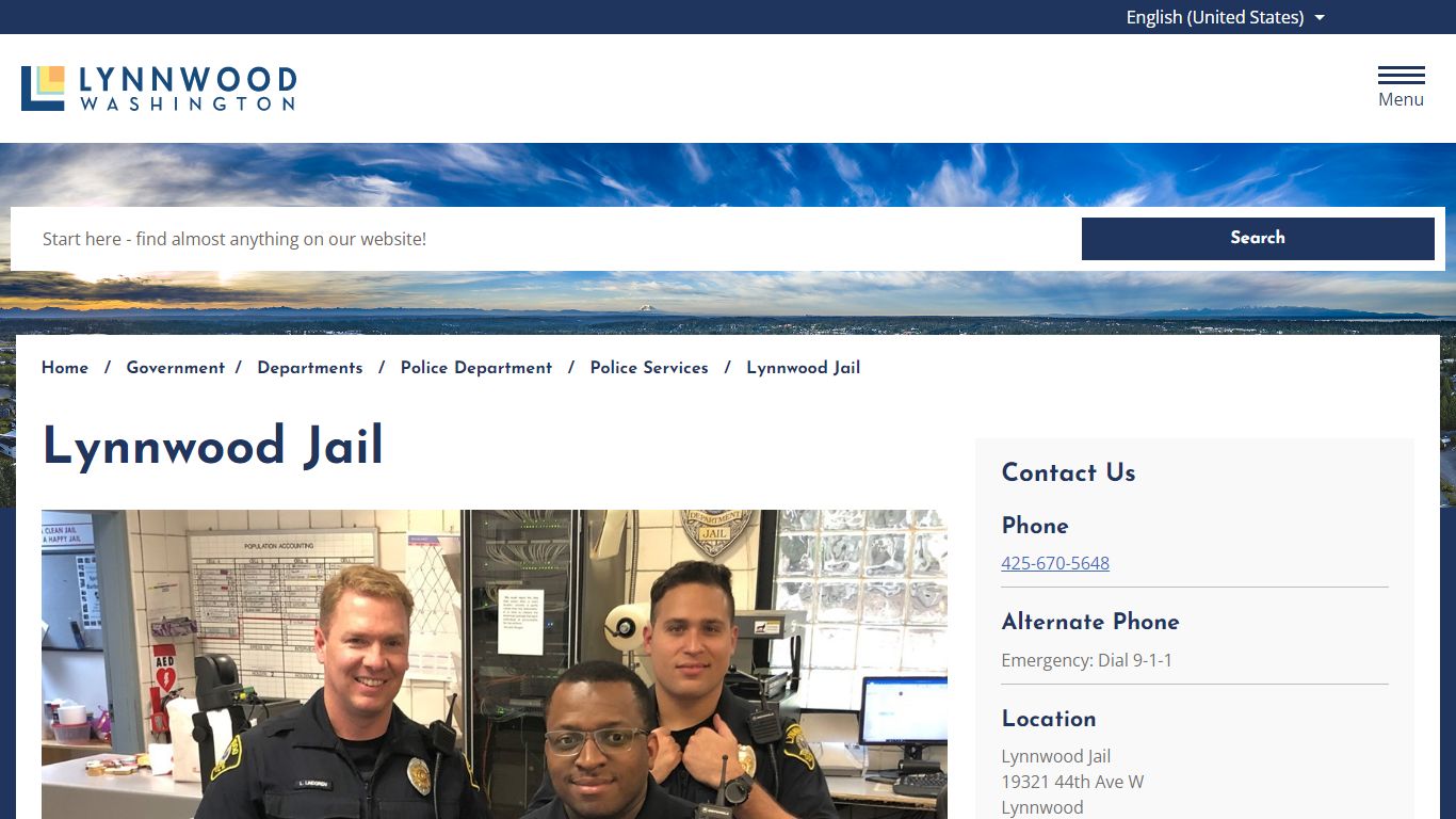 Lynnwood Jail – City of Lynnwood